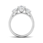 9ct White Gold Oval Lab Grown Diamond Ring 2