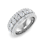 9ct White Gold Round Lab Grown Diamond Ring 1