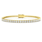 18ct Yellow Gold Round Lab Grown Diamond Bracelet 1