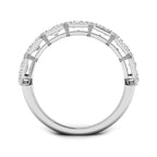 9ct White Gold Emerald Cut Lab Grown Diamond Ring 2