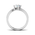 Platinum Round Lab Grown Diamond Ring 2