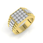 9ct Yellow Gold Round Lab Grown Diamond Ring 1