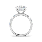 9ct White Gold Round Lab Grown Diamond Ring 2