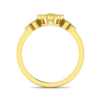9ct Yellow Gold Oval Diamond Ring 2