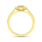 9ct Yellow Gold Oval Diamond Ring 2