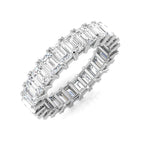 Platinum Emerald Cut Lab Grown Diamond Ring 1