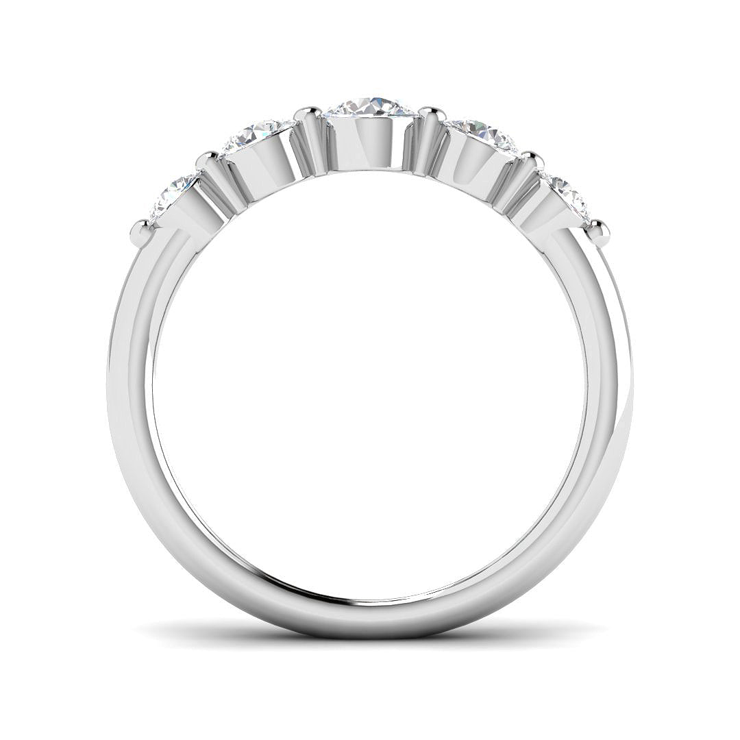 9ct White Gold Round Lab Grown Diamond Ring 2