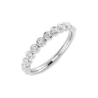 9ct White Gold Round Lab Grown Diamond Ring 1
