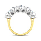 9ct Two Tone Round Cvd Old Cut Ring 2