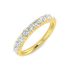 9ct Yellow Gold Round Lab Grown Diamond Ring 1