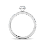 18ct White Gold Round Lab Grown Diamond Ring 2