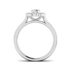 9ct White Gold Round Lab Grown Diamond Ring 2