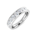 9ct White Gold Round Lab Grown Diamond Ring 1