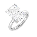 9ct White Gold Cushion Lab Grown Diamond Ring 1
