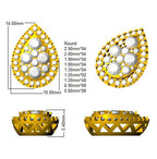 9ct Yellow Gold Round Lab Grown Diamond Earrings 2