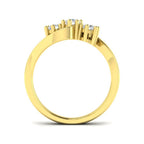 9ct Two Tone Round Lab Grown Diamond Ring 2