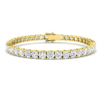 9ct Yellow Gold Round Lab Grown Diamond Bracelet 1