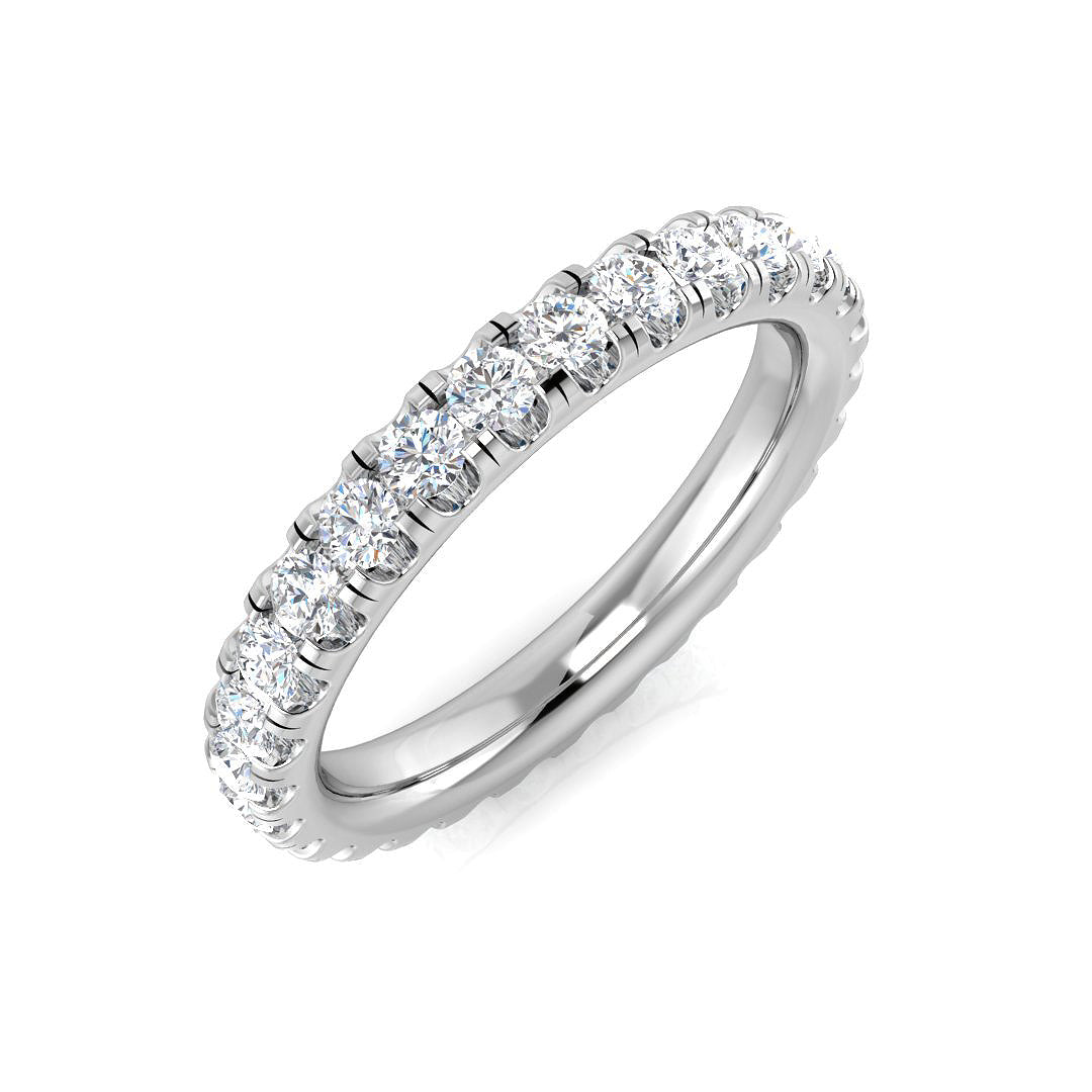 18ct White Gold Round Diamond Ring 1