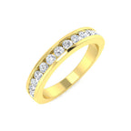 9ct Yellow Gold Round Diamond Ring 1