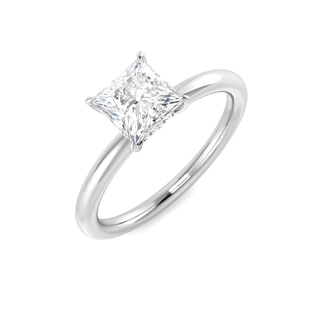 Platinum Princess Lab Grown Diamond Ring 1