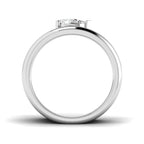 9ct White Gold Pear Lab Grown Diamond Ring 2