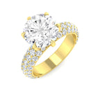 9ct Yellow Gold Round Lab Grown Diamond Ring 1