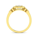 9ct Yellow Gold Cushion Lab Grown Diamond Ring 2