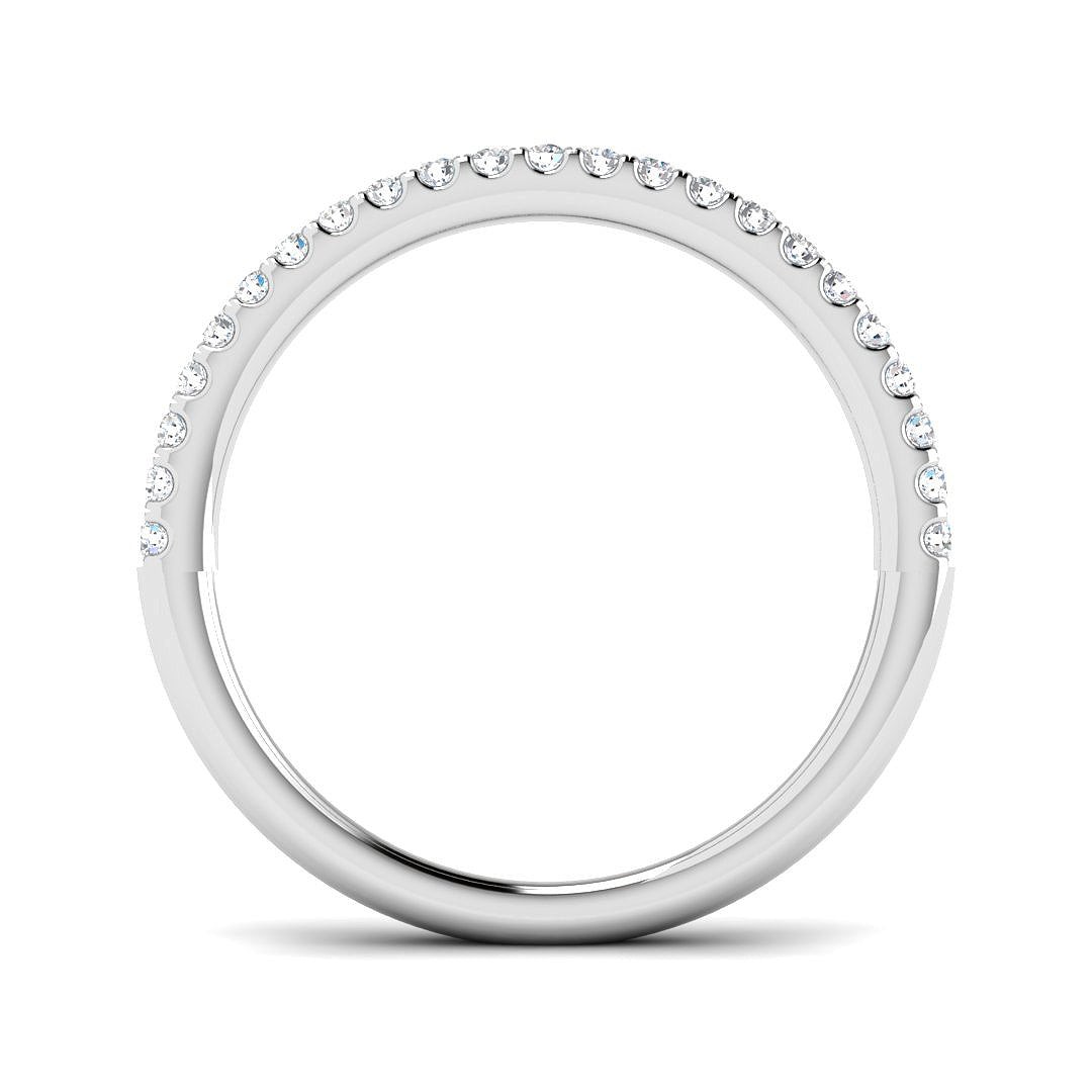 9ct White Gold Round Lab Grown Diamond Ring 2