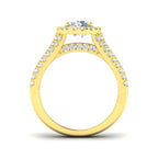 18ct Yellow Gold Round Lab Grown Diamond Ring 2