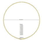 9ct White Gold Round Lab Grown Diamond Necklace 2