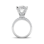 9ct White Gold Round Lab Grown Diamond Ring 2