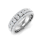 9ct White Gold Round Lab Grown Diamond Ring 1