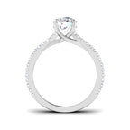 9ct White Gold Round Lab Grown Diamond Ring 2
