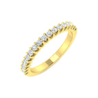 9ct Yellow Gold Round Lab Grown Diamond Ring 1