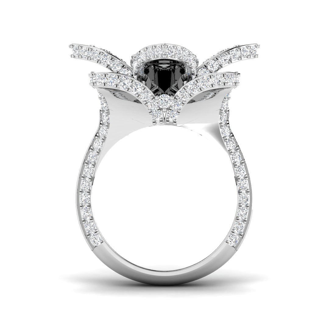 9ct White Gold Baguette Lab Grown Diamond Ring 2