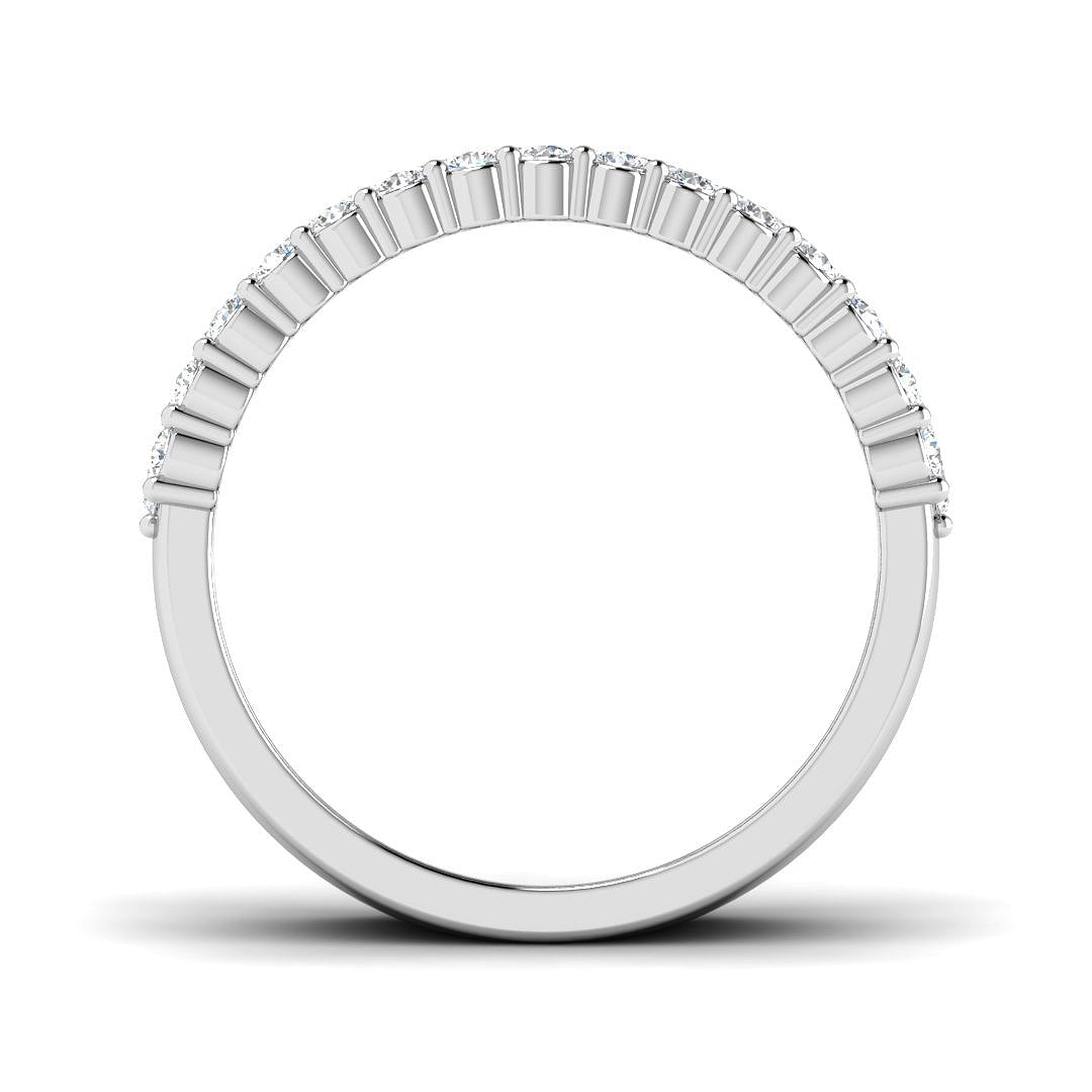 9ct White Gold Round Lab Grown Diamond Ring 2