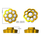 9ct Yellow Gold Round Lab Grown Diamond Earrings 2