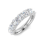 9ct White Gold Round Lab Grown Diamond Ring 1