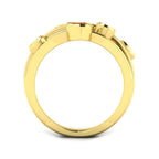 9ct Yellow Gold Round Amethyst and Citrine and Peridot and Sky Blue Topaz and Tsavorite Ring 2