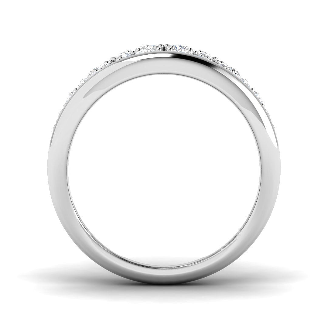 9ct White Gold Round Lab Grown Diamond Ring 2