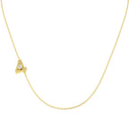 9ct Yellow Gold Round Lab Grown Diamond Necklace 1