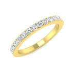 18ct Yellow Gold Round Lab Grown Diamond Ring 1