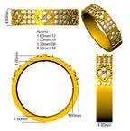 9ct Yellow Gold Round Diamond Ring 3