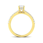 9ct Yellow Gold Radiant Lab Grown Diamond Ring 2