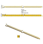 9ct White Gold Pear Lab Grown Diamond Bracelet 2