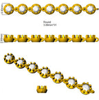 9ct Yellow Gold Round Lab Grown Diamond Bracelet 2