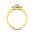 9ct Yellow Gold Round Diamond Ring 2