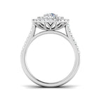 Platinum Round Lab Grown Diamond Ring 2