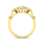 9ct Yellow Gold Cushion Cvd Old Cut Ring 2