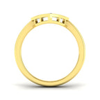9ct Yellow Gold Round Lab Grown Diamond Ring 2